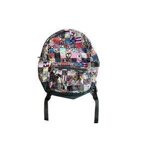 LeSportsac Backpack Rare Colorful Collage  Hearts Butterfly Lady Bug Flowers HTF